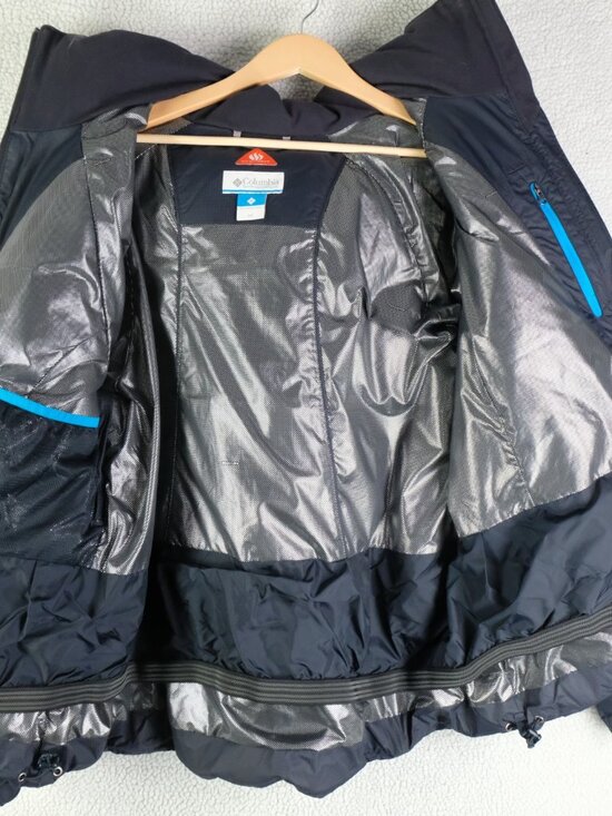 Columbia Winter Jacket Womens 2X Black Omni Heat Duck Down Fur Hood Pit Zip - Picture 10 of 13